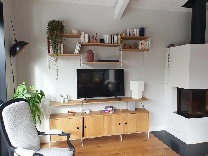Réalisation intérieure — Création d'un meuble télé